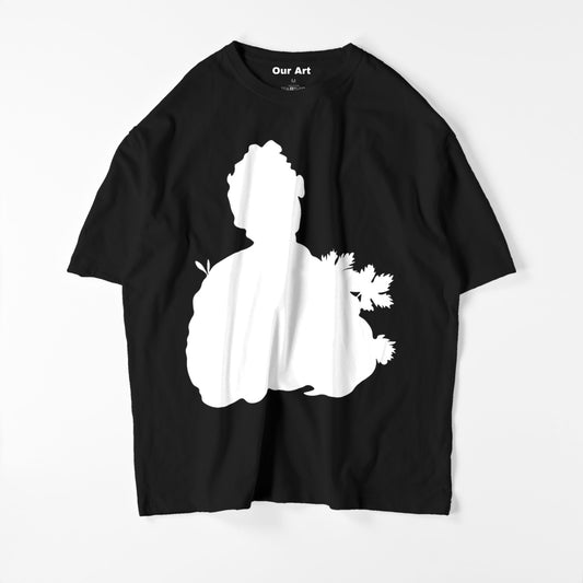 Garçon avec un panier de fruits (t-shirt noir)