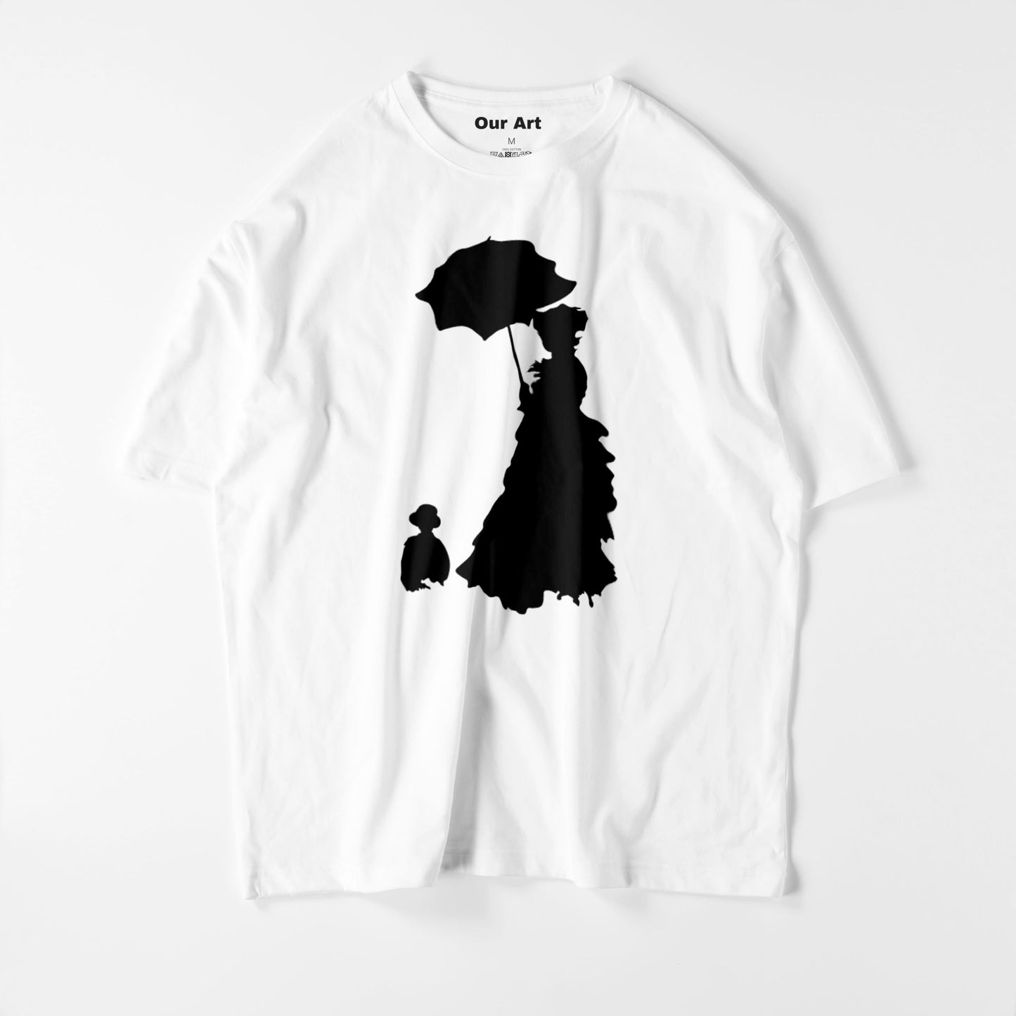 Femme à l'ombrelle - Madame Monet et son fils (t-shirt blanc)