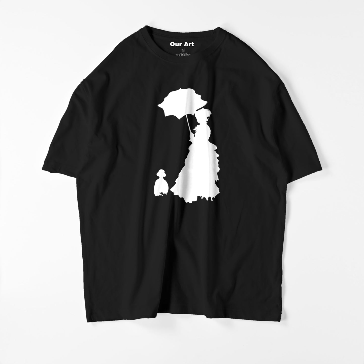 Femme à l'ombrelle - Madame Monet et son fils (t-shirt noir)