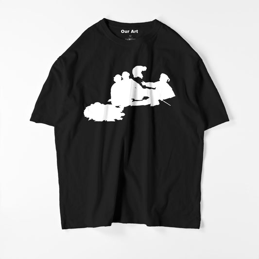 Déjeuner sur l'herbe (t-shirt noir)