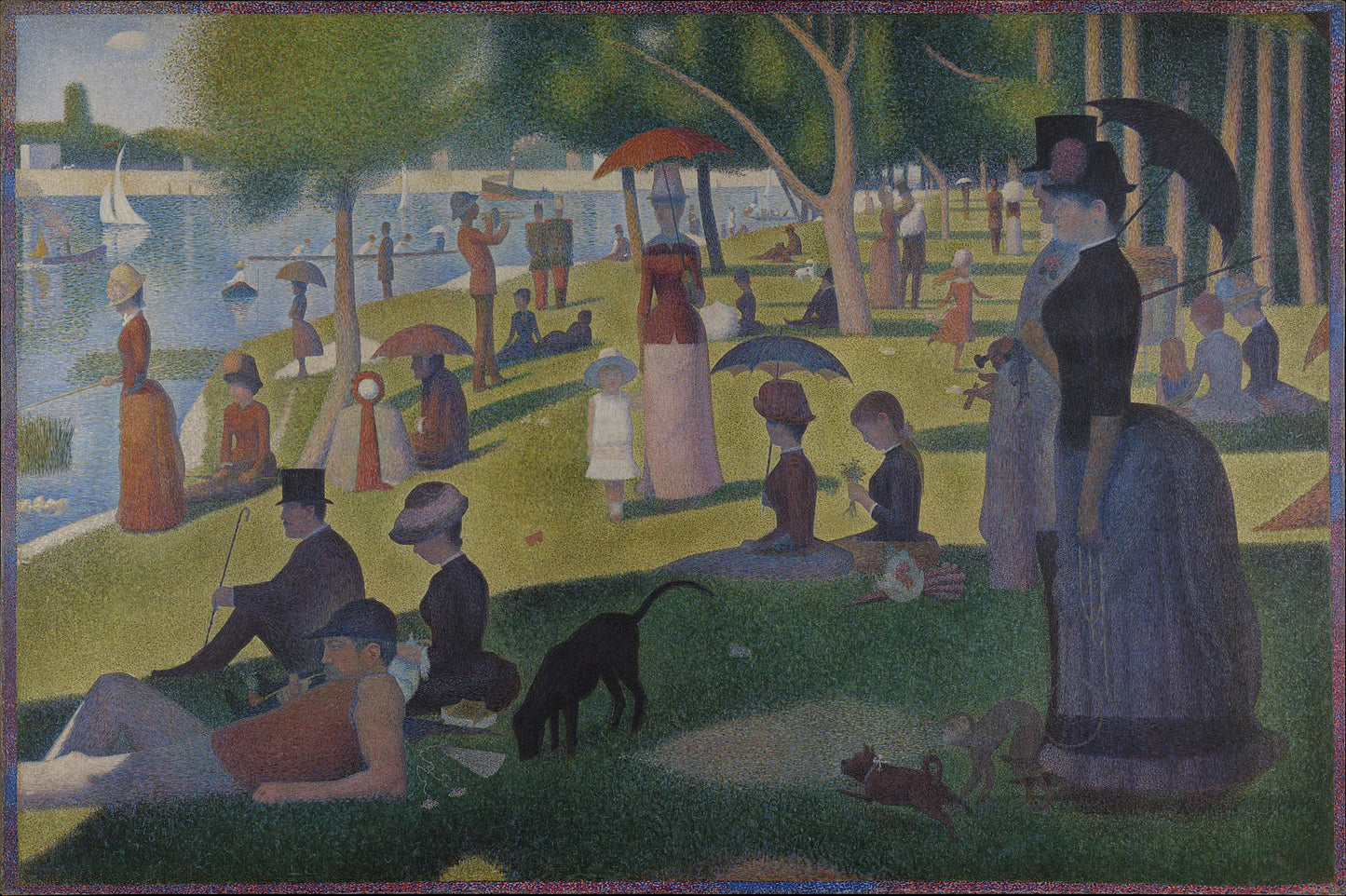 Un dimanche après-midi sur l'île de la Grande Jatte (T-shirt blanc)