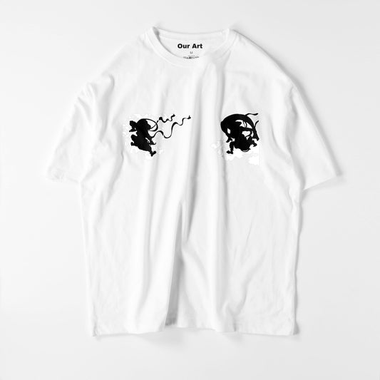 Ecrans du Dieu du Vent et du Dieu du Tonnerre (t-shirt blanc)