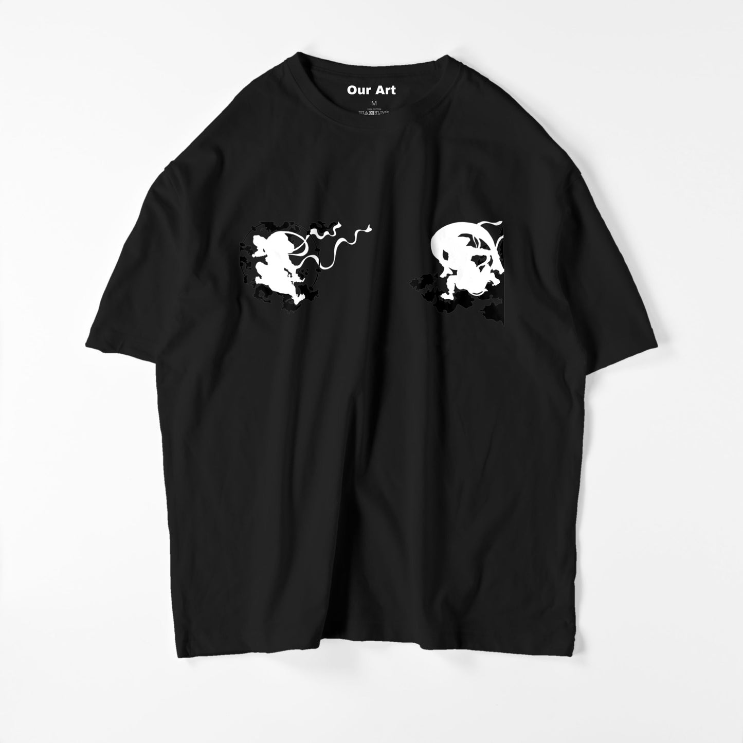 Ecrans du dieu du vent et du dieu du tonnerre (t-shirt noir)