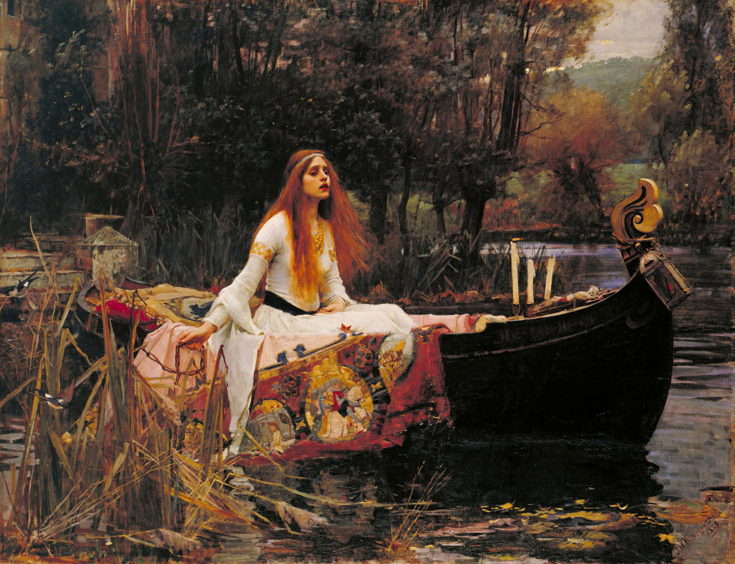 Lady of Shalott (T-shirt noir)