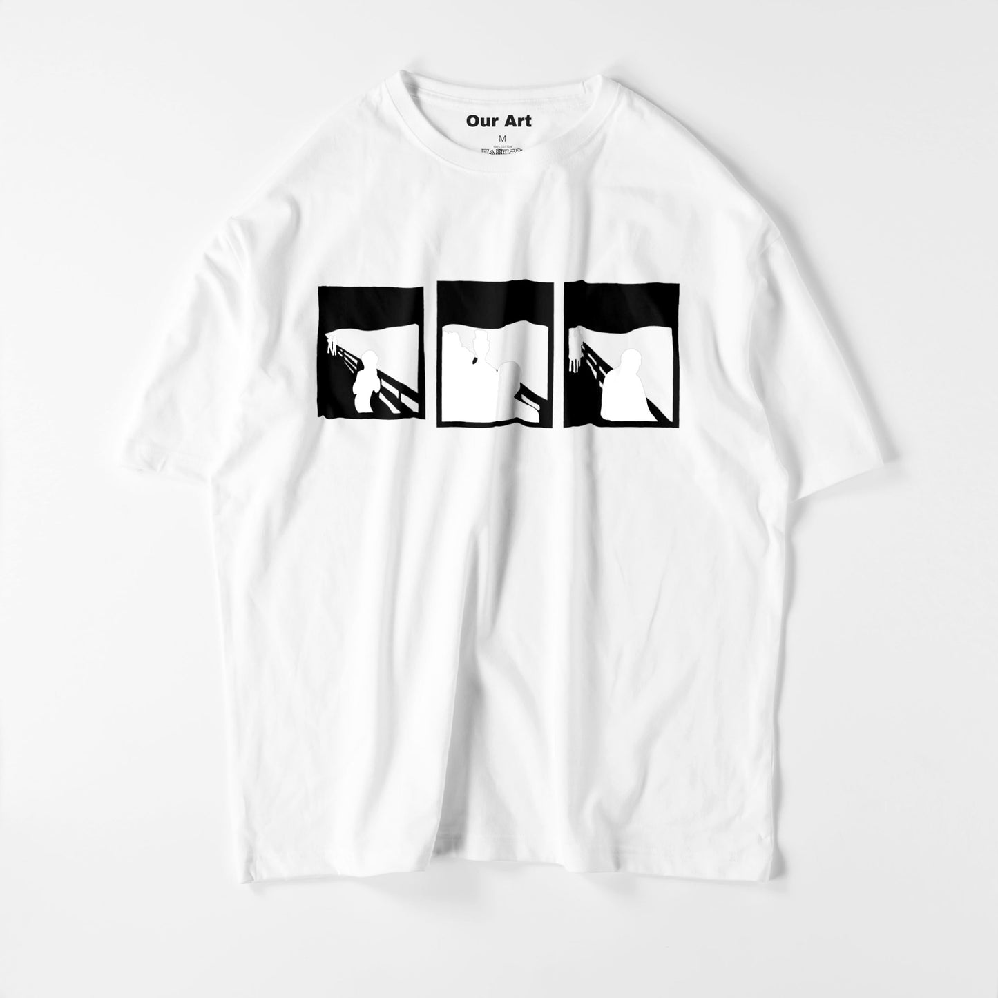 Cri, anxiété, désespoir (T-shirt blanc)