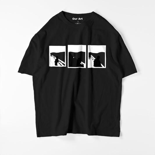 Cri, anxiété, désespoir (t-shirt noir)